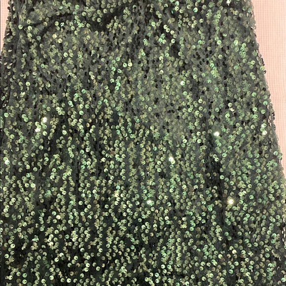 Glamorous Emerald Sequin Mini Dress - Picture 3 of 9